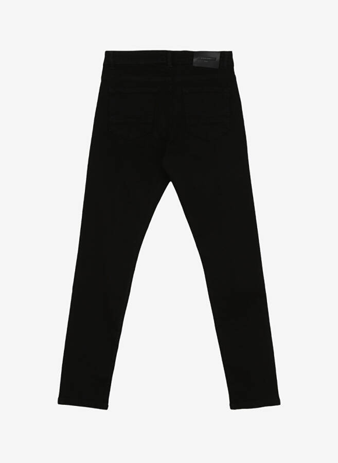 Pierre Cardin Normal Bel Normal Paça Slim Fit Siyah Erkek Denim Pantolon BADESI - 10