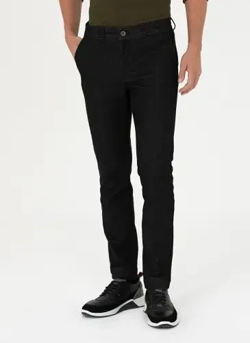 Pierre Cardin Normal Bel Normal Paça Slim Fit Siyah Erkek Pantolon PARAGUAY - Pierre Cardin (1)