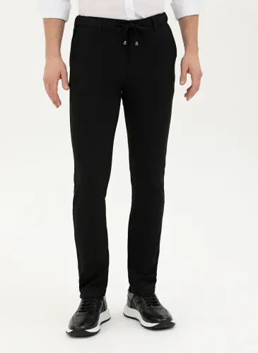 Pierre Cardin Normal Bel Normal Paça Slim Fit Siyah Erkek Pantolon ROSTAN - PIERRE CARDIN (1)