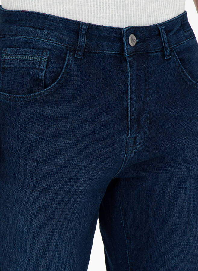 Pierre Cardin Normal Bel Normal Paça Straight Koyu Lacivert Erkek Denim Pantolon SIMON - 7