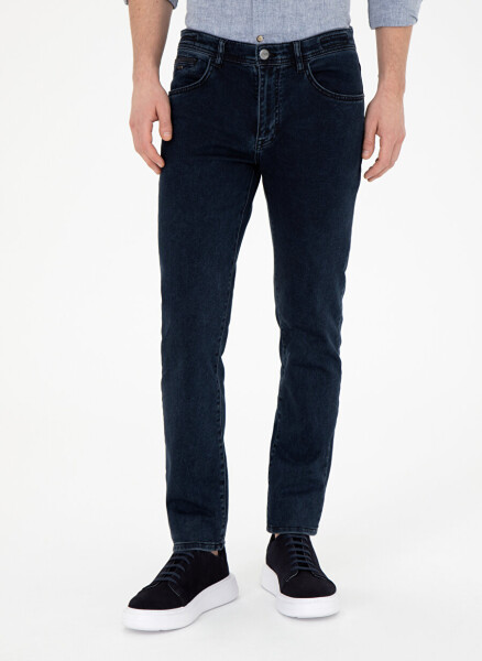 Pierre Cardin Normal Bel Normal Paça Straight Lacivert Erkek Denim Pantolon MAGUDE - 8