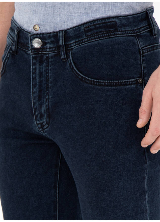 Pierre Cardin Normal Bel Normal Paça Straight Lacivert Erkek Denim Pantolon MAGUDE - 17