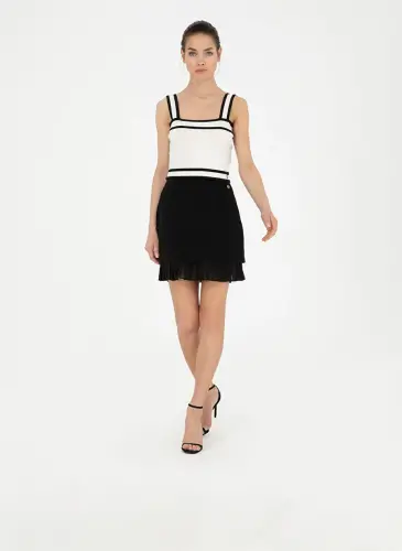 Pierre Cardin Normal Bel Siyah Ayollar Tizzadan Yuqori Yubka LAYANA - 1