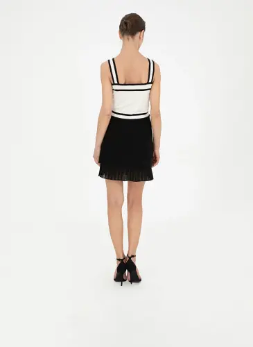 Pierre Cardin Normal Bel Siyah Kadın Diz Üstü Etek LAYANA - 4