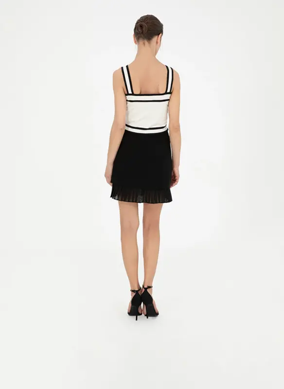 Pierre Cardin Normal Bel Siyah Kadın Diz Üstü Etek LAYANA - 4
