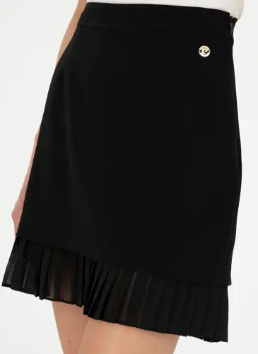 Pierre Cardin Normal Waist Black Women's Knee Length Skirt LAYANA - 5