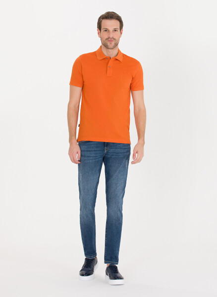 Pierre Cardin Plain Cinnamon Men's Polo T-Shirt - 4