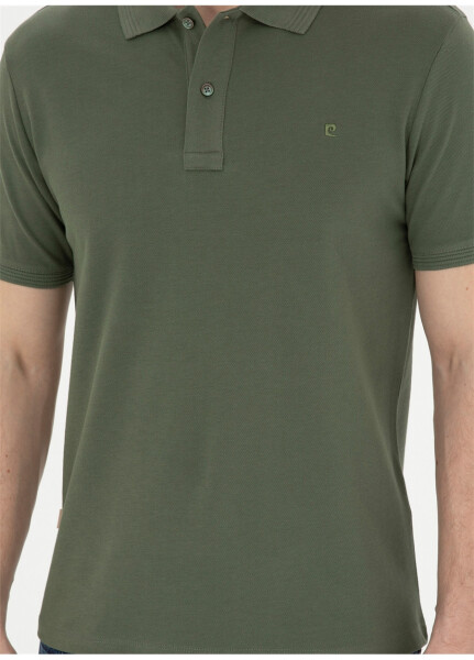 Pierre Cardin Plain Khaki Men's Polo T-Shirt - 12