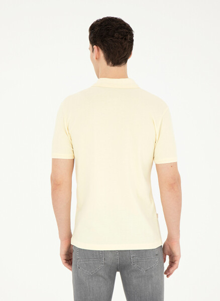 Pierre Cardin Plain Lemon Men's Polo T-Shirt SUNNY - 6