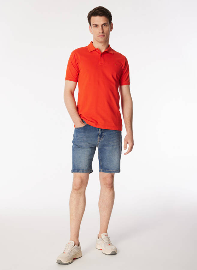 Pierre Cardin Plain Red Men's Polo T-Shirt SUNNY - 13