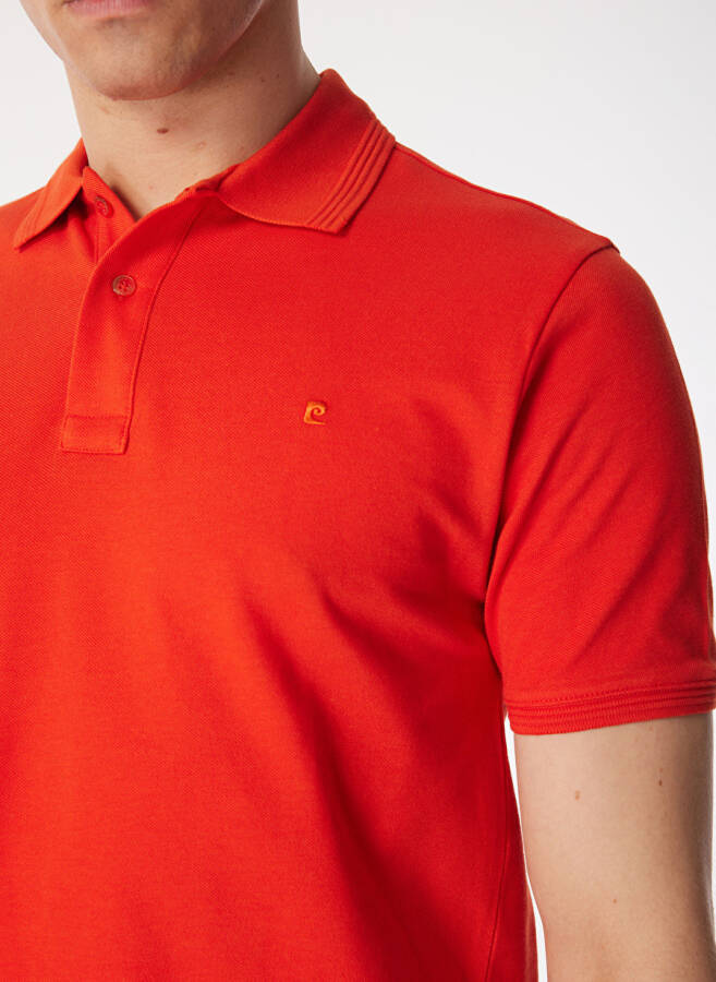 Pierre Cardin Plain Red Men's Polo T-Shirt SUNNY - 15