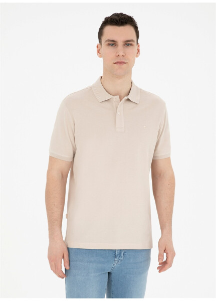 Pierre Cardin Plain Stone Men's Polo T-Shirt SUNNY - 7