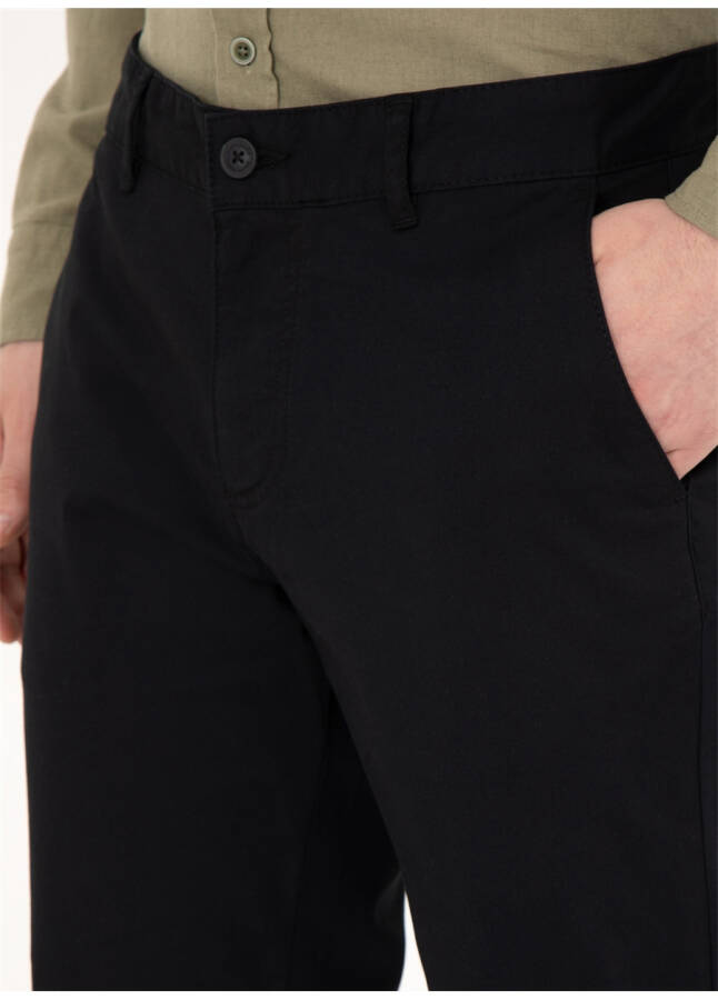 Pierre Cardin Regular Fit Black Men's Pants RIVER - 14