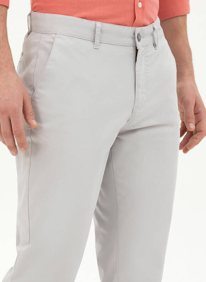 Pierre Cardin Regular Fit Light Grey Men's Pants RIVER - 11