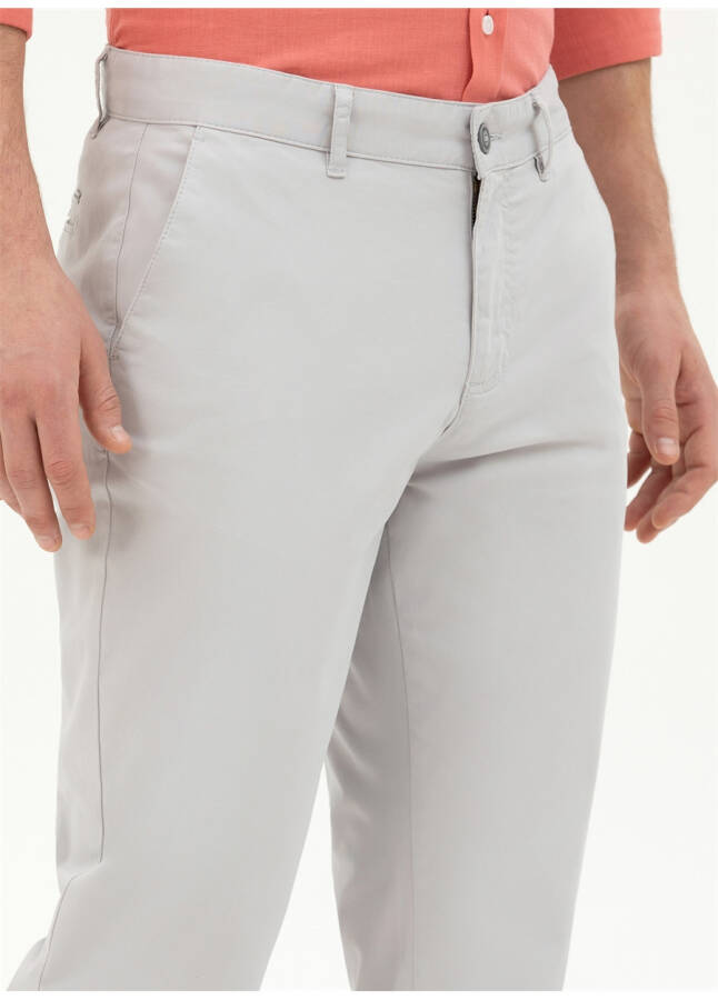 Pierre Cardin Regular Fit Light Grey Men's Pants RIVER - 17