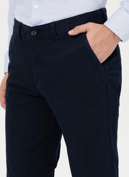 Pierre Cardin regular fit navy blue men's trousers. - 6