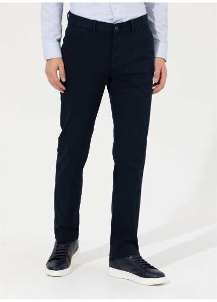 Pierre Cardin regular fit navy blue men's trousers. - 8