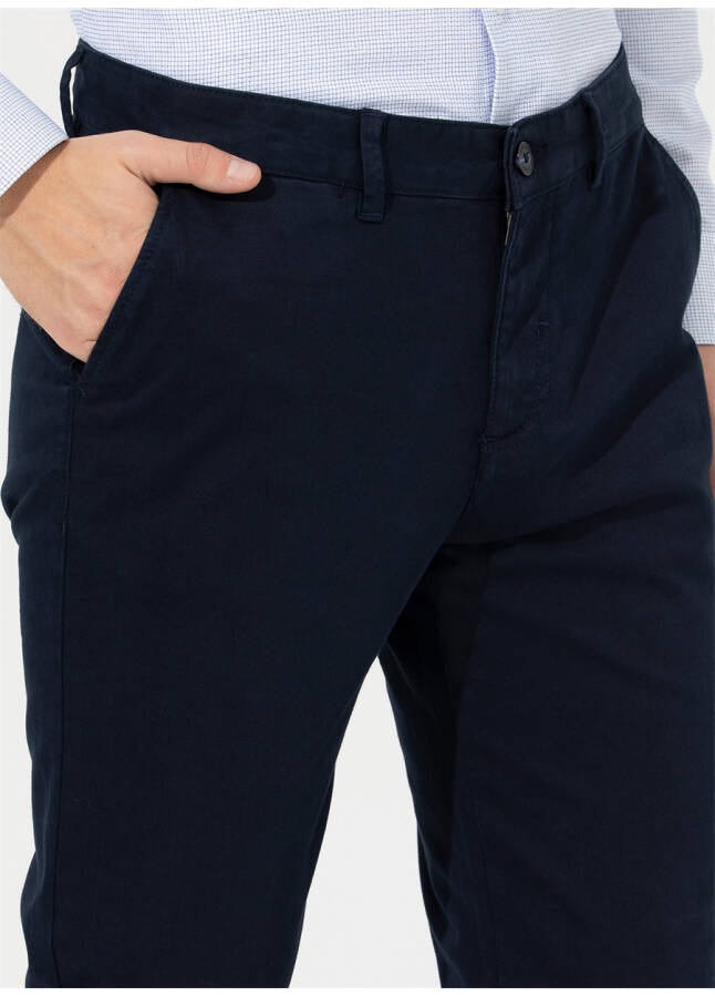 Pierre Cardin regular fit navy blue men's trousers. - 11