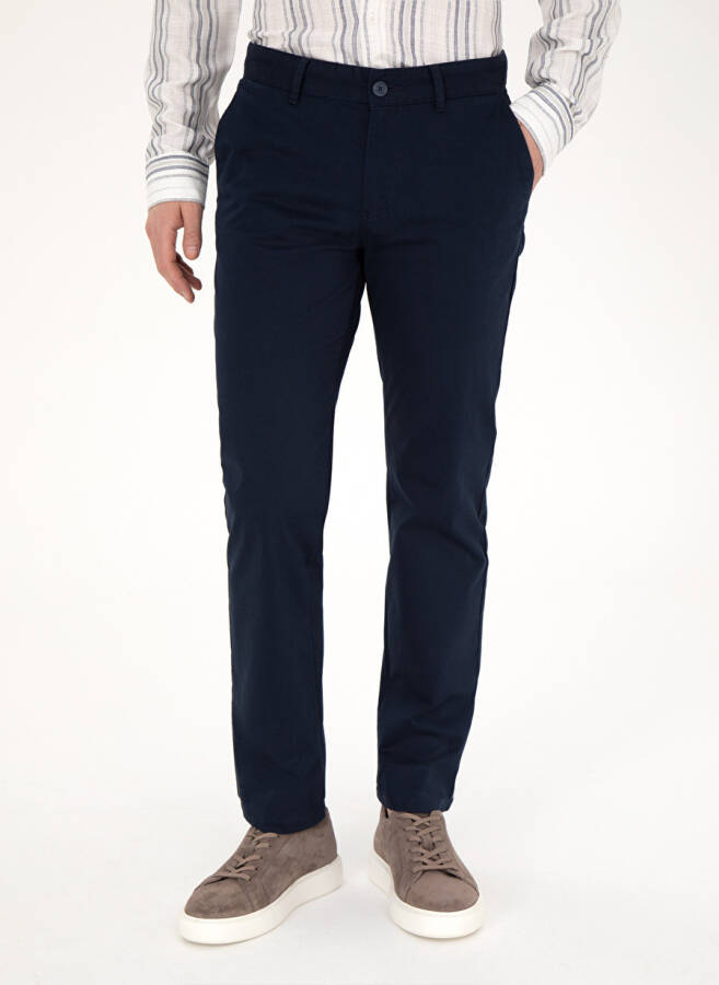 Pierre Cardin Regular Fit Navy Blue Men's Trousers RIVER - 6