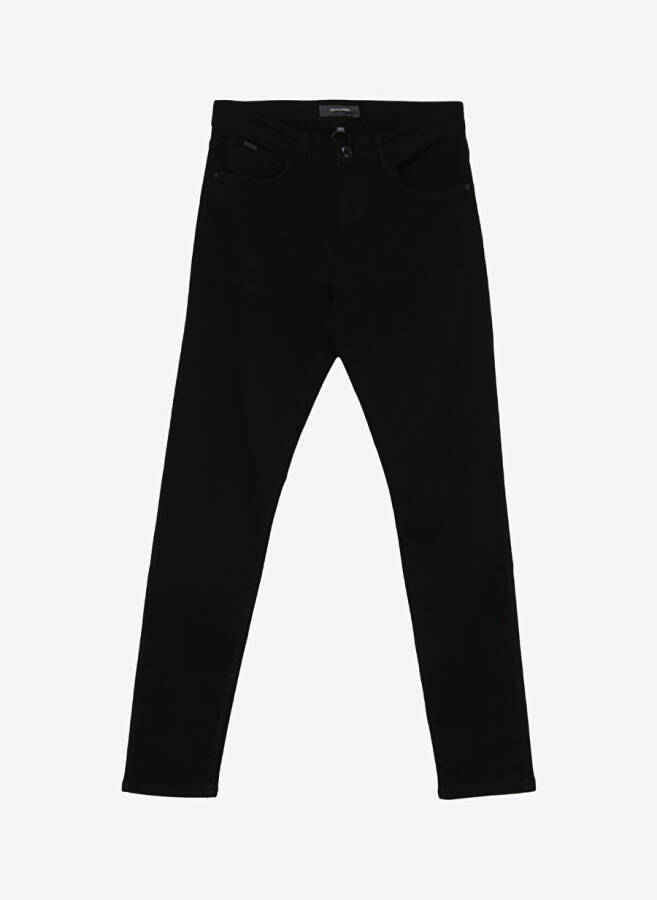 Pierre Cardin Regular Waist Regular Leg Slim Fit Black Men's Denim Pants BADESI - 9