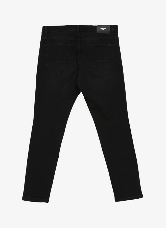 Pierre Cardin Regular Waist Regular Leg Slim Fit Black Men's Denim Pants ZENIT - 4