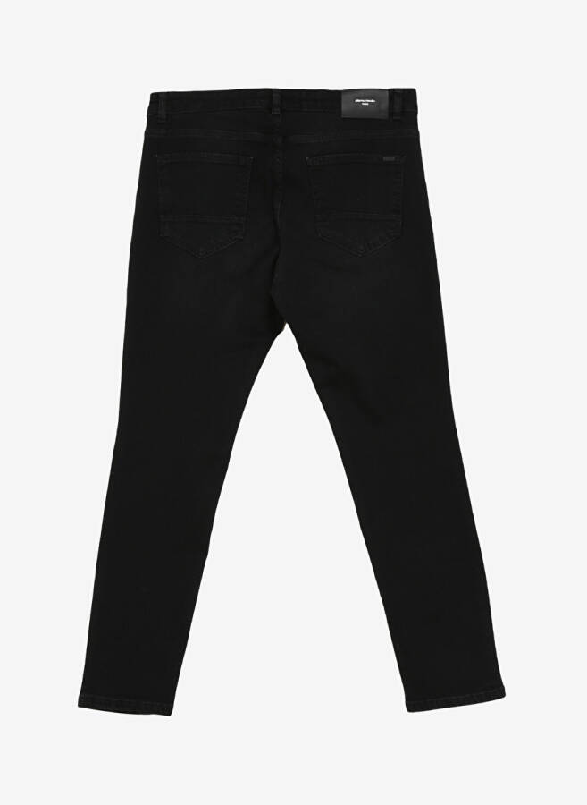 Pierre Cardin Regular Waist Regular Leg Slim Fit Black Men's Denim Pants ZENIT - 2