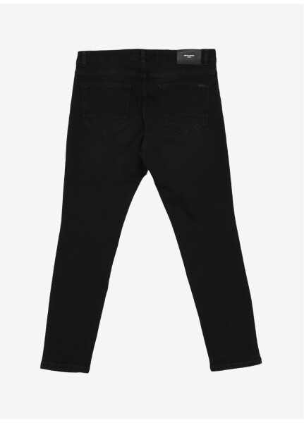 Pierre Cardin Regular Waist Regular Leg Slim Fit Black Men's Denim Pants ZENIT - 6