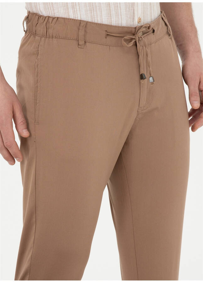 Pierre Cardin Regular Waist Regular Leg Slim Fit Light Brown Men's Pants FELICIA - 11