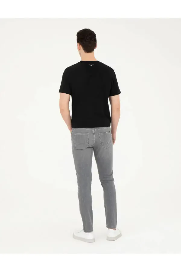 Pierre Cardin slim fit denim trousers - grey. - 2