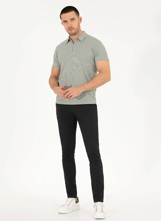 Pierre Cardin Slim Fit Siyah Erkek Pantolon - 1