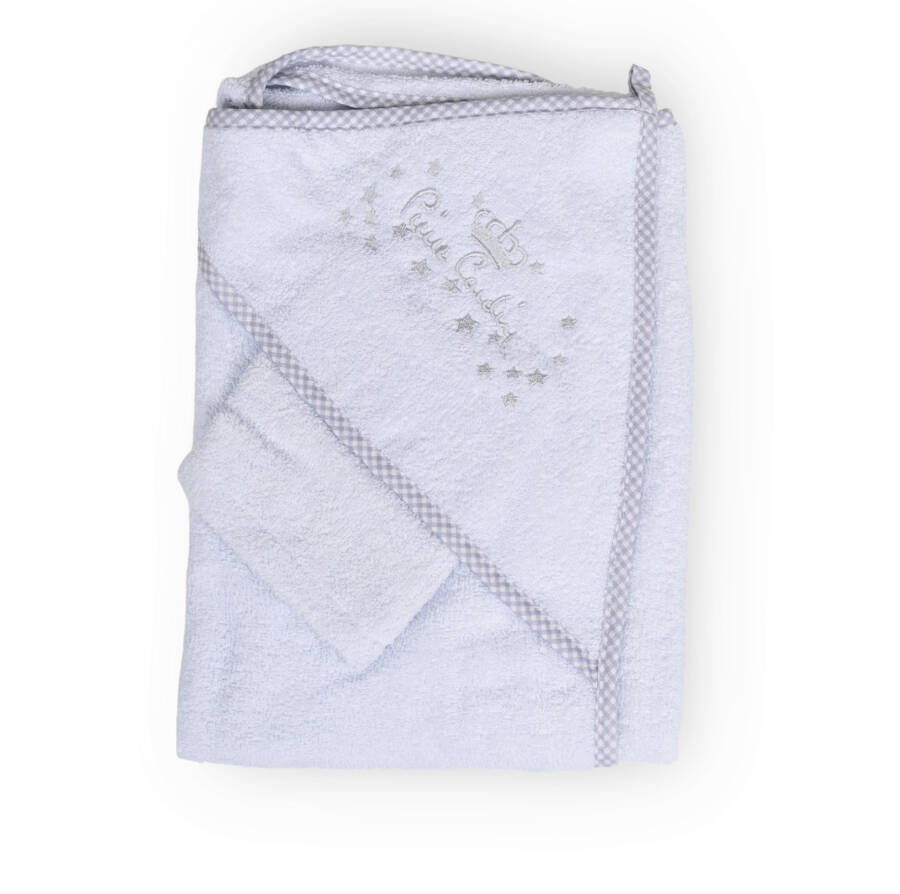 Pierre Cardin Swaddle Bath Towel - Grey - 3