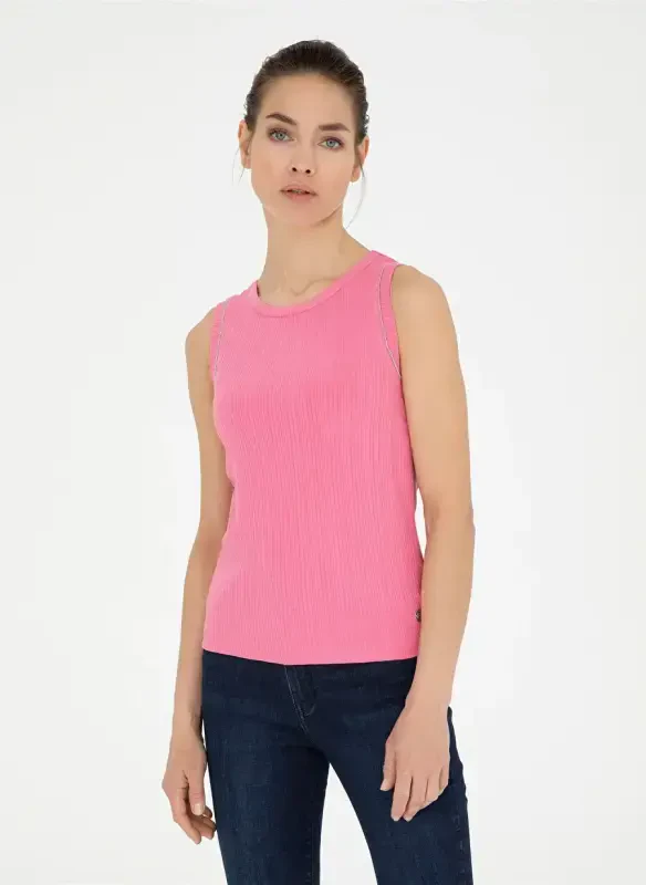 Pierre Cardin Велосипедный Воротник Розовый Женский T-Shirt LAFES - PIERRE CARDIN