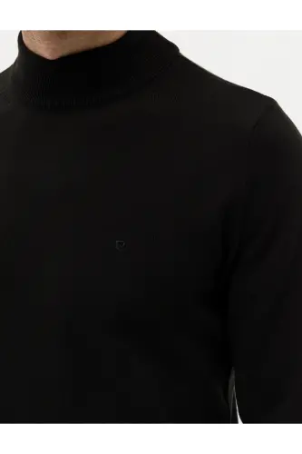 PİERRE CARDİN YARIM BALIKÇI SİYAH TRİKO KAZAK-SİYAH - 5