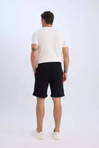 Pike Bermuda Shortlari Qora - DEFACTO (1)