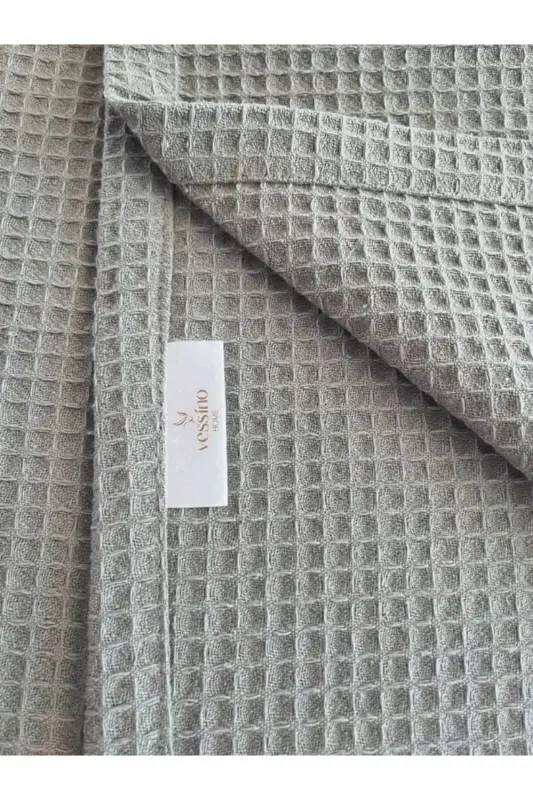 Pike Çift Kişilik Waffle Desenli Yatak Örtüsü Otel Tipi Lüx Pike-ANTRASIT - 7