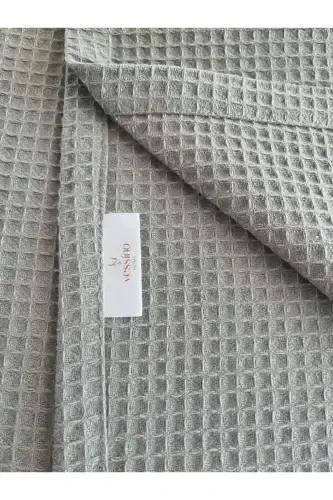 Pike Двуспальная Вафельная Ткань Покрывало Типа Отель Люкс Pike-АНТРАЦИТ - 7