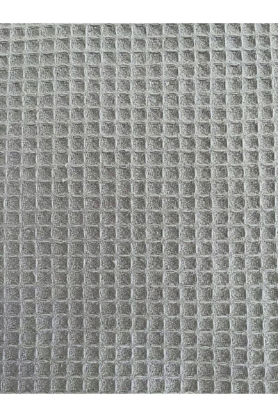 Pike Tek Kişilik %100 Pamuk Waffle Desenli Yatak Örtüsü Otel Tipi Lüx Pike Beyaz/renkli-ANTRASIT - 8