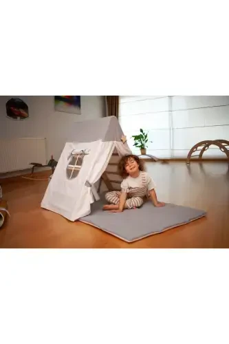 Pikler Triangle | Triangle Play Tent & Play Mat | Tent & Mat for Triangle | Triangle & Tent & Mat - 3