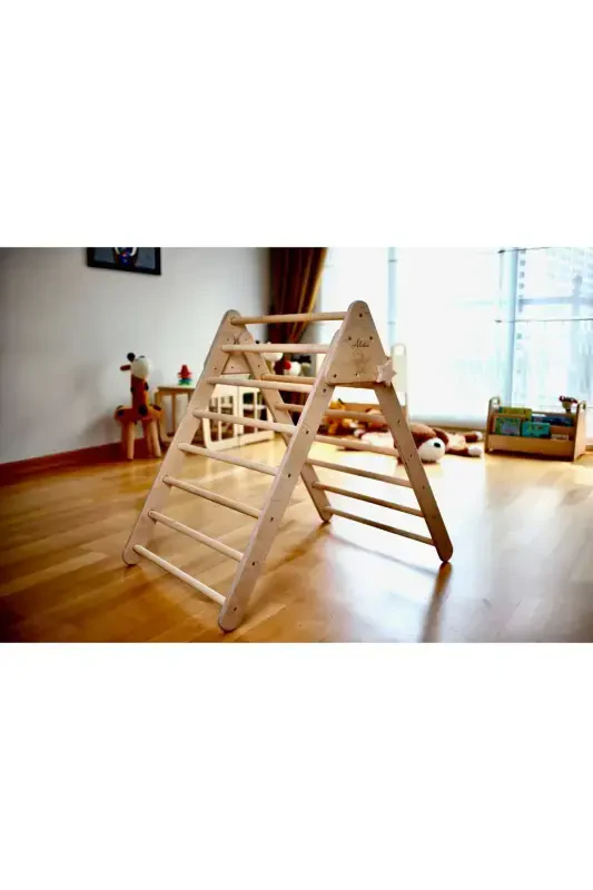 Pikler Triangle | Triangle Play Tent & Play Mat | Tent & Mat for Triangle | Triangle & Tent & Mat - 7