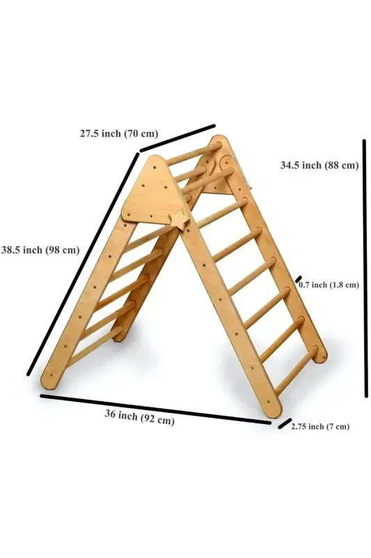 Pikler Triangle | Triangle Play Tent & Play Mat | Tent & Mat for Triangle | Triangle & Tent & Mat - 8