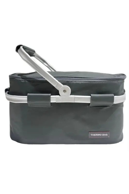 Piknik Çantası - Piknik Sepeti - Düz Haki - THERMO BAG