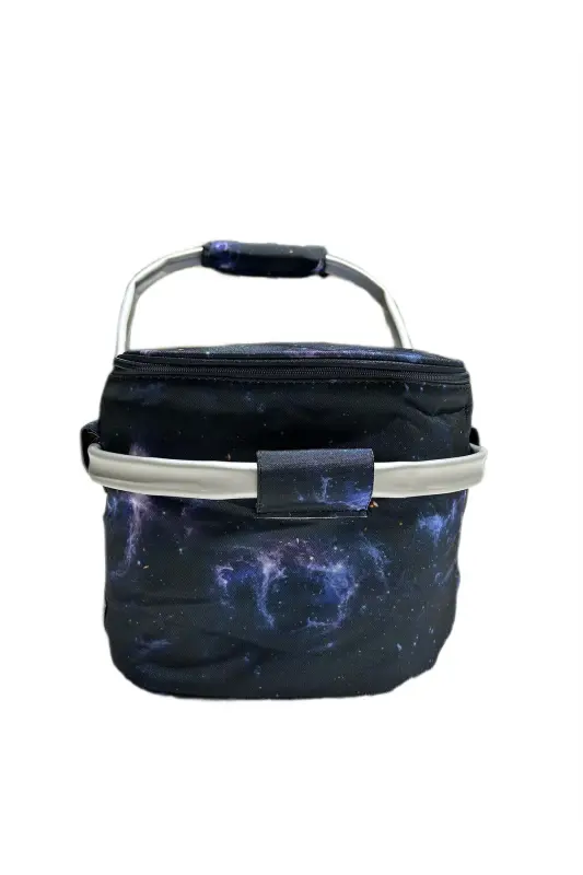 Piknik Çantası - Piknik Sepeti - Galaxy Desenli - 4