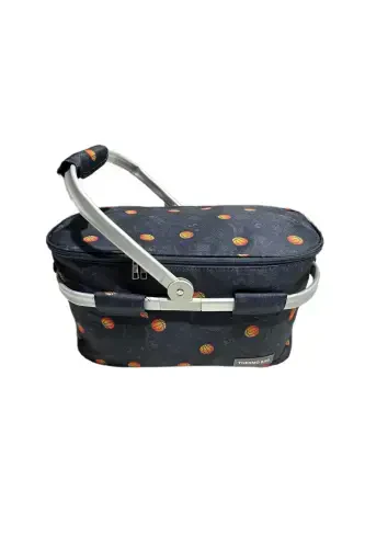 Piknik sumkasi - Piknik savati - Basketbol naqshli - THERMO BAG (1)