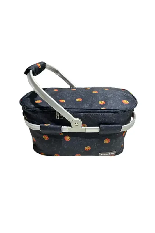 Piknik sumkasi - Piknik savati - Basketbol naqshli - 2