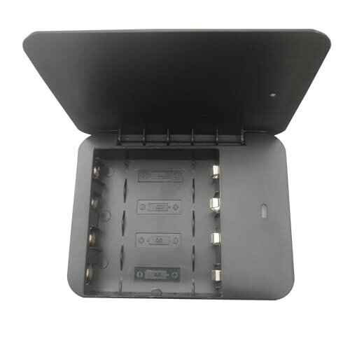 Battery Operated Phone Charger Emergency|USB Battery Powered Power Bank Portable 4 AA Batteries Powered Outlet (Black) - 8