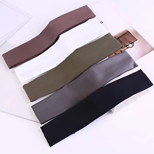 Pilamor Sport Headbands erkaklar uchun (5 ta to'plam), Namni o'zlashtiruvchi mashg'ulotlar uchun bosh bandaji, Yugurish, Velosiped, Futbol, Yoga uchun ter bandaji, Ayollar va erkaklar uchun soch bandaji - 7