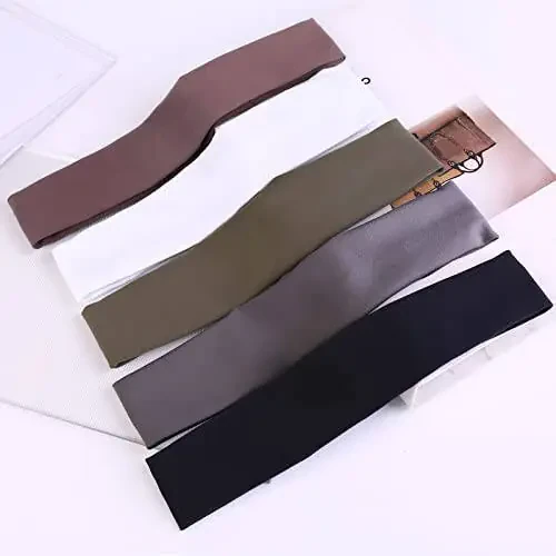 Pilamor Sport Headbands erkaklar uchun (5 ta to'plam), Namni o'zlashtiruvchi mashg'ulotlar uchun bosh bandaji, Yugurish, Velosiped, Futbol, Yoga uchun ter bandaji, Ayollar va erkaklar uchun soch bandaji - 7