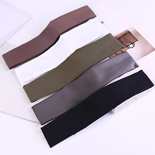 Pilamor Sport Headbands erkaklar uchun (5 ta to'plam), Namni o'zlashtiruvchi mashg'ulotlar uchun bosh bandaji, Yugurish, Velosiped, Futbol, Yoga uchun ter bandaji, Ayollar va erkaklar uchun soch bandaji - 7