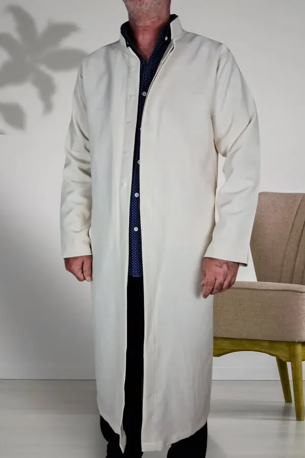 Pilgrimage Umrah Garments/Front Buttons Concealed And Long Sleeves Without Buttons Pockets/Prayer Robe - 5