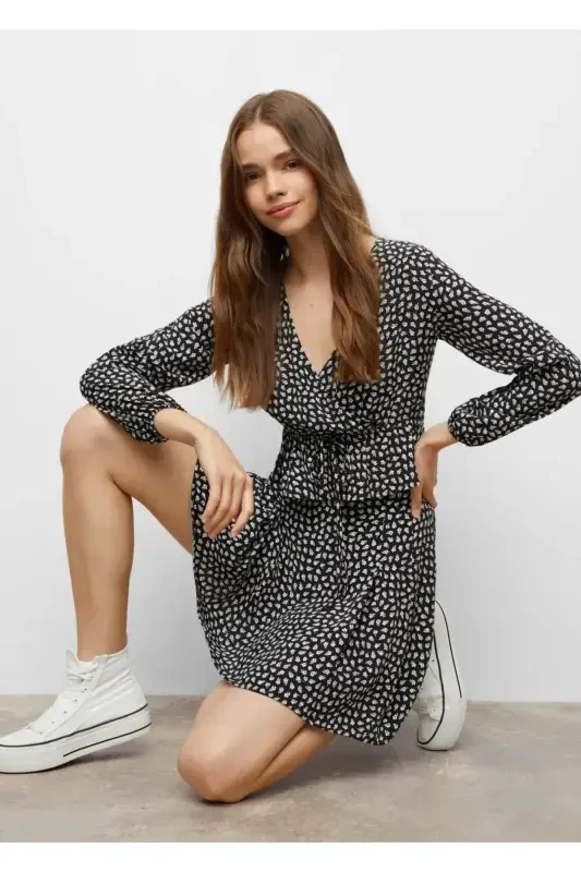 Pilili Mini Yubka - Qora - 6